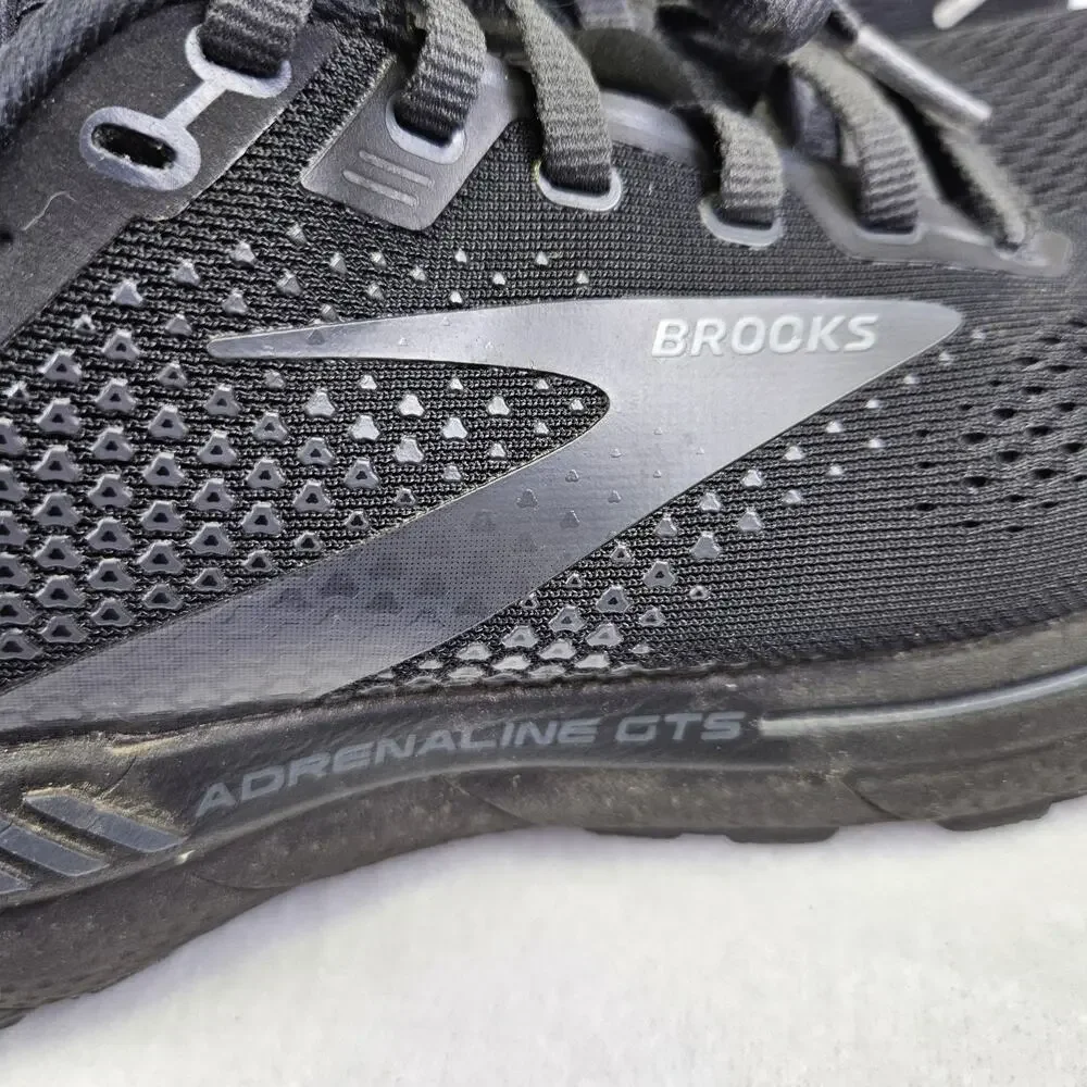 Brooks Adrenaline GTS 22 Sneaker Women 10 Black Running Shoe Walking 1203531B020
